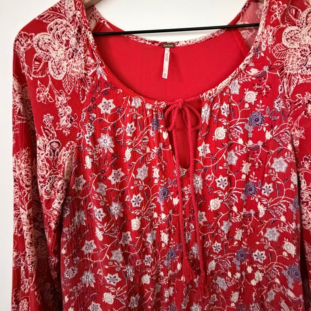 Free People Floral Mini Dress - Picture 5 of 8
